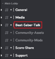 Wählen Sie Beat Saber