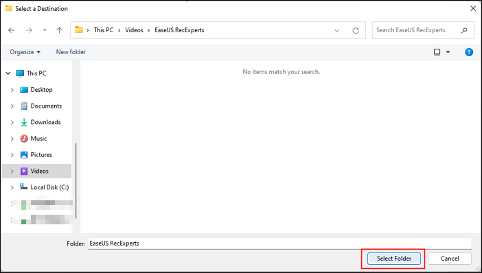 select capture new destination