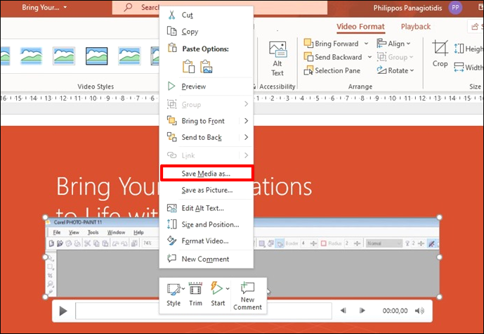 選擇儲存媒體為