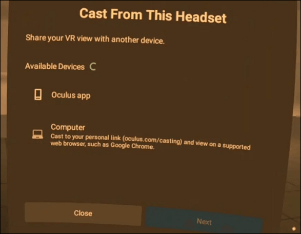 Wählen Sie Ihren Computer Oculus