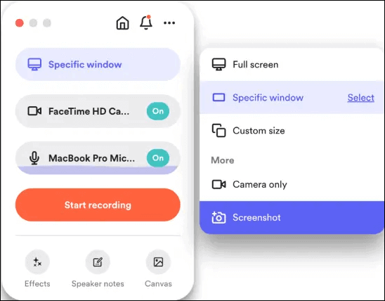 set loom recording settings on mac