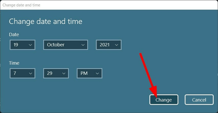 set time and date