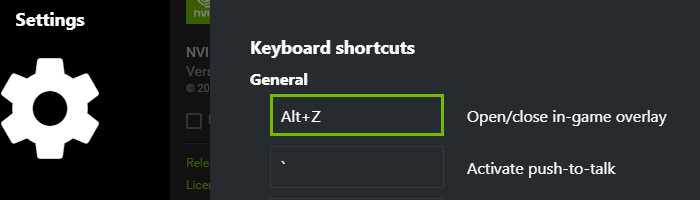 Shadowplay-Hotkey Alt plus Z