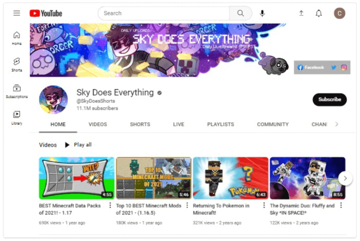 Sky faz tudo no YouTube