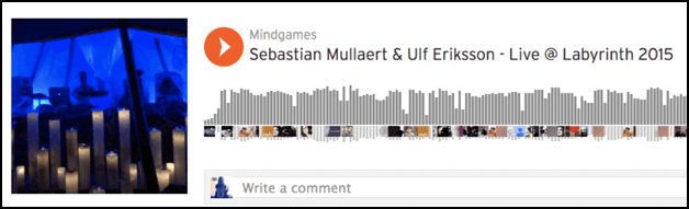 SoundCloud-Musikwiedergabebildschirm