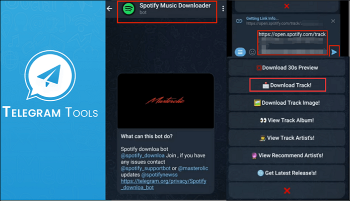 spotify salvar bot no telegram