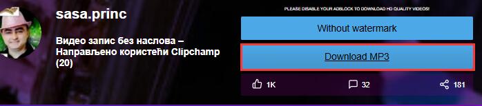 ssstik para baixar áudio do tiktok