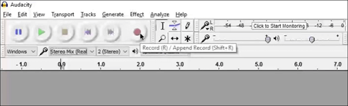 audacity'yi kaydetmeye başlıyorum