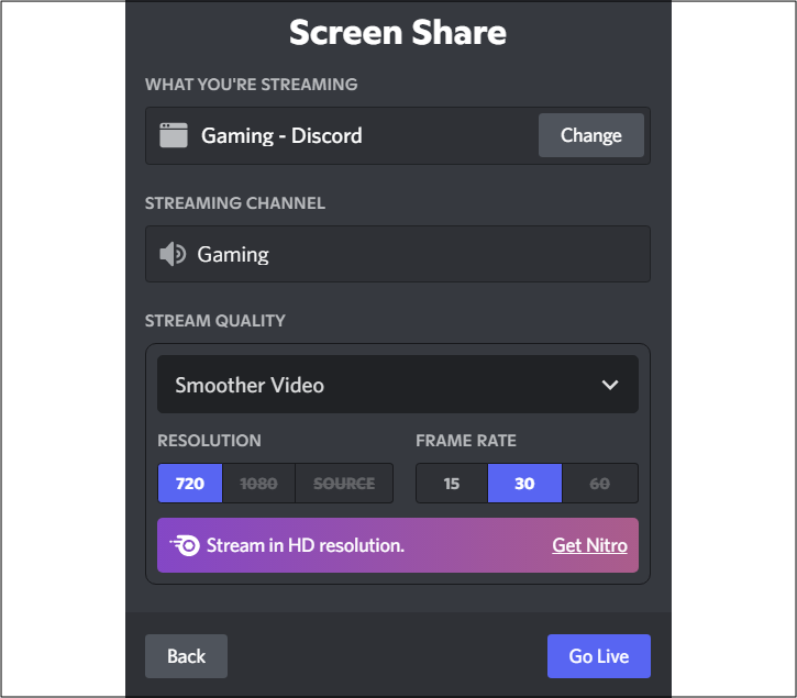 How to fix black screen when streaming browser video over Discord.