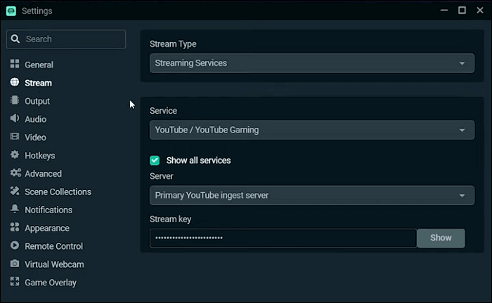 Novas Configurações MODO STREAMER , CRIPTOGRAFIA NO