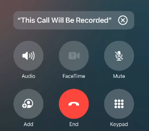 esta llamada será grabada