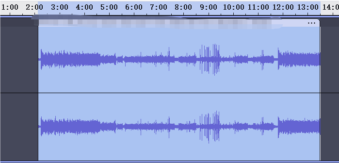 cortar áudio no audacity