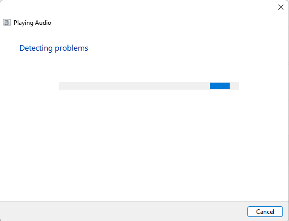 troubleshoot play audio issue
