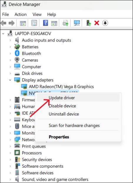 Actualiza los adaptadores de pantalla.