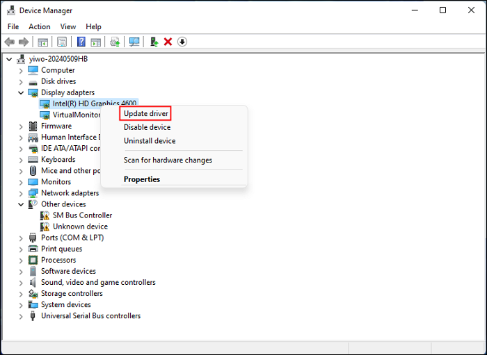 Grafiktreiber aktualisieren