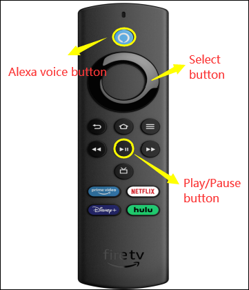 Neustart des firestick mit der Fernbedienung