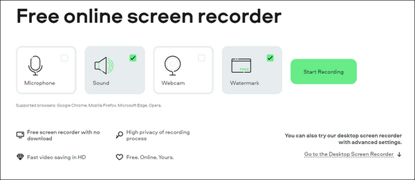 Grabador de Pantalla Online Gratis