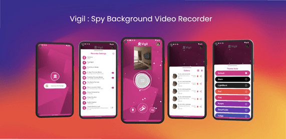Gravador de tela secreto Vigil