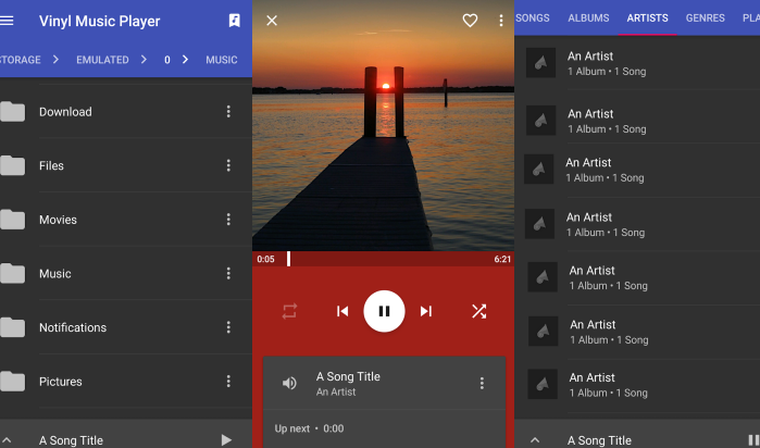 vinyl music player for android