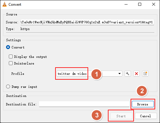 vlc converter vídeo m3u8