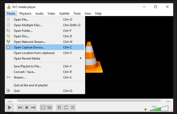 vlc media player ui