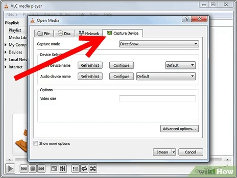 Gravador de tela secreto VLC