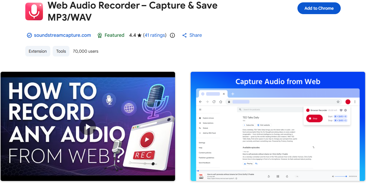 web audio recorder