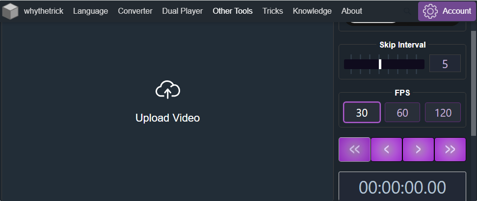 whythetrick video player frame by frame