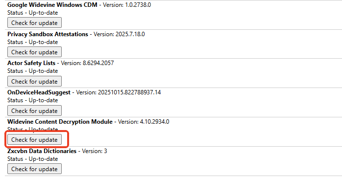 widevine content decryption module