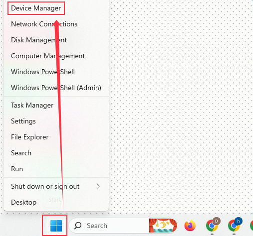 gerenciador de dispositivos windows11