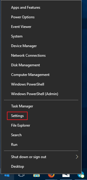 configuración de windows 10