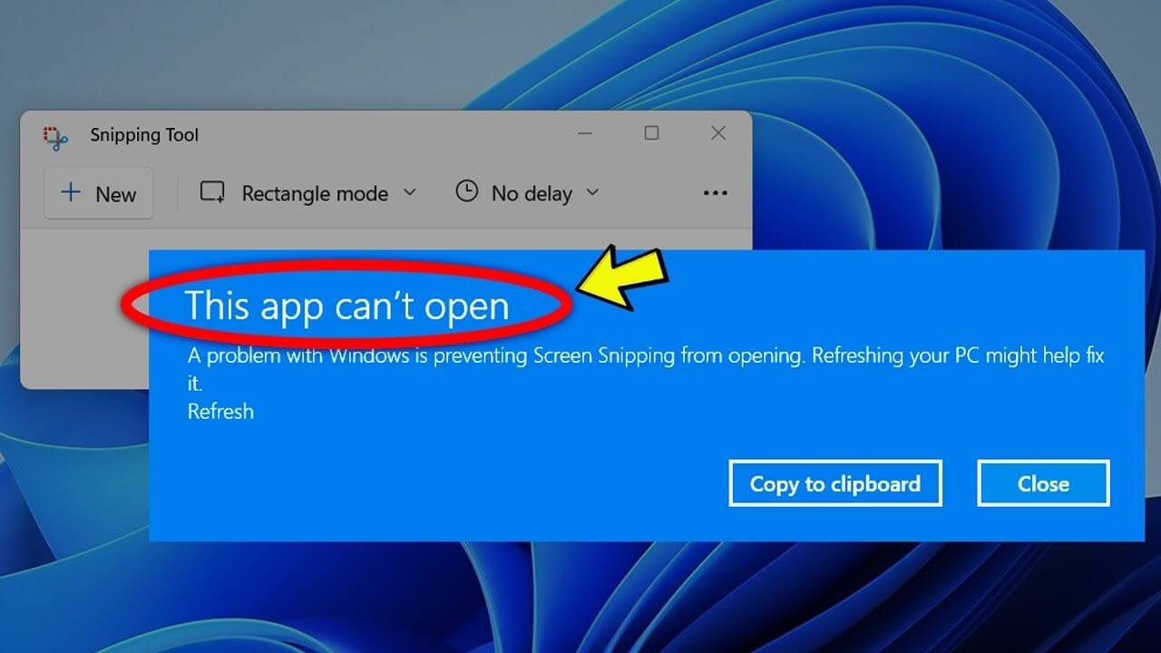 snipping tool app missing windows 11