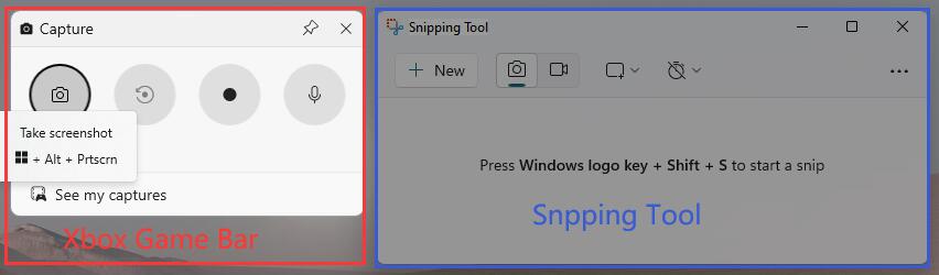 windows built in screenshot tools