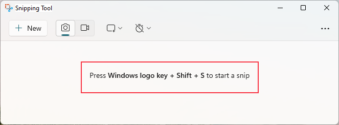 windows snipping tool shortcuts