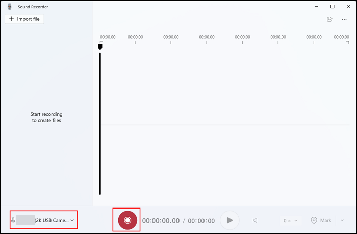 Windows-Soundrecorder: Aufnahme starten