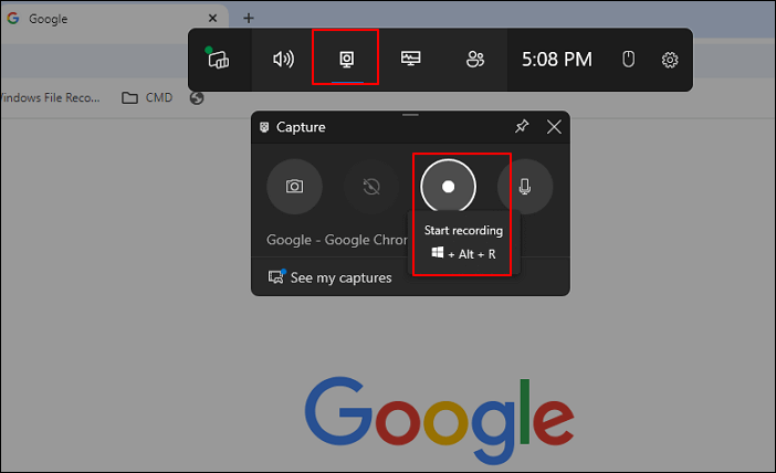 barra de jogo xbox gravar aba chrome