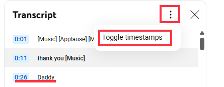 áudio do youtube para texto