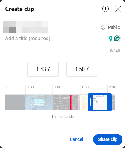 youtube defaul video clipper