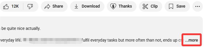 botão mais do youtube