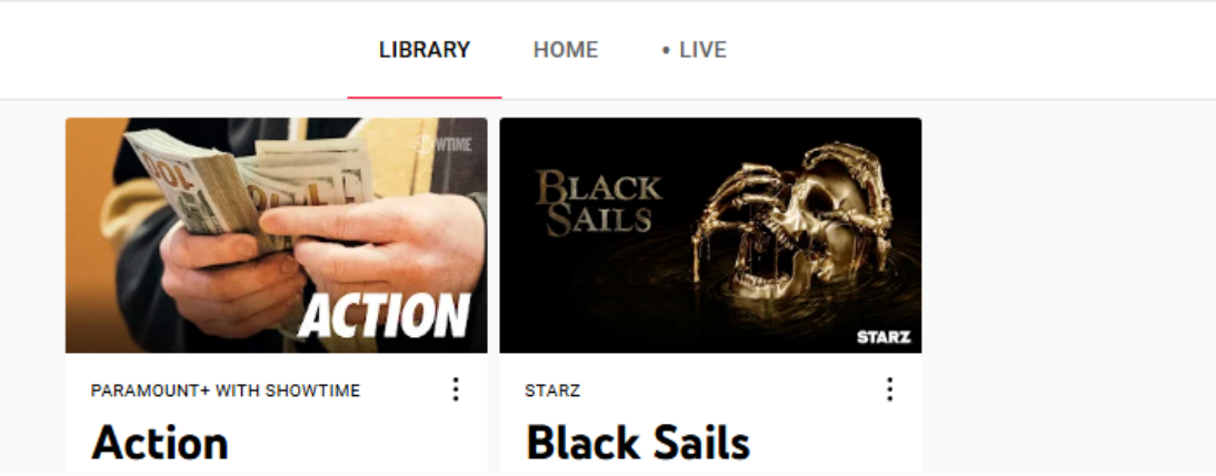 youtube tv library