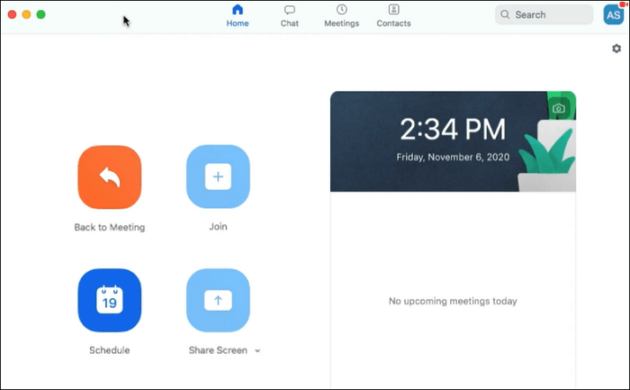 قم بتشغيل Zoom على نظام Mac