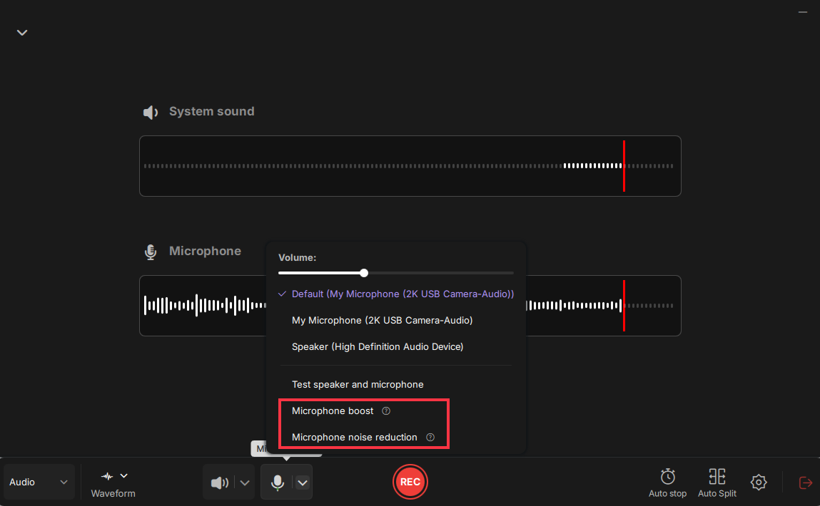 adjust audio settings
