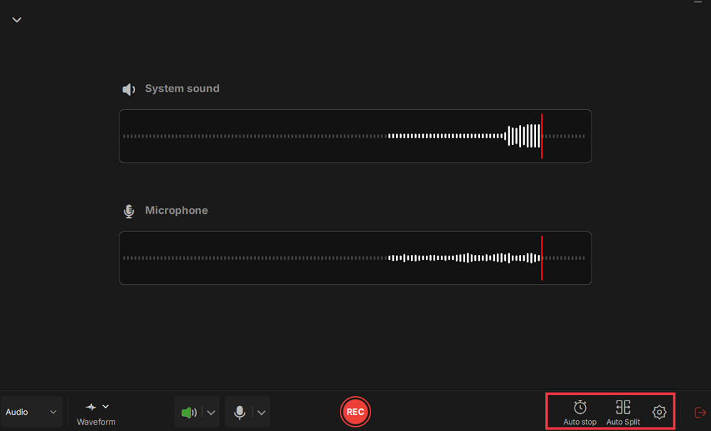configure more audio recording settings