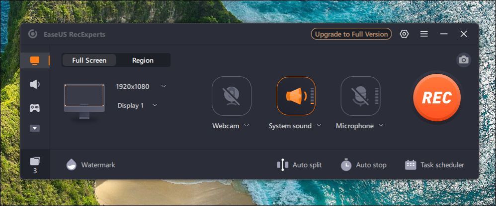 Aufnahmeparameter konfigurieren