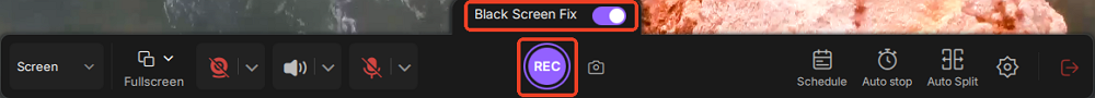 easeus recexperts black screen fix