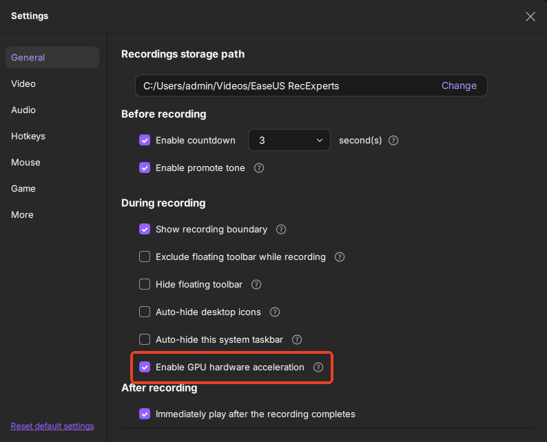 enable gpu hardware acceleration