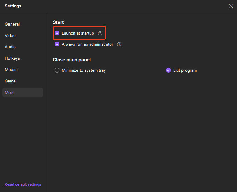 launch at computer startup
