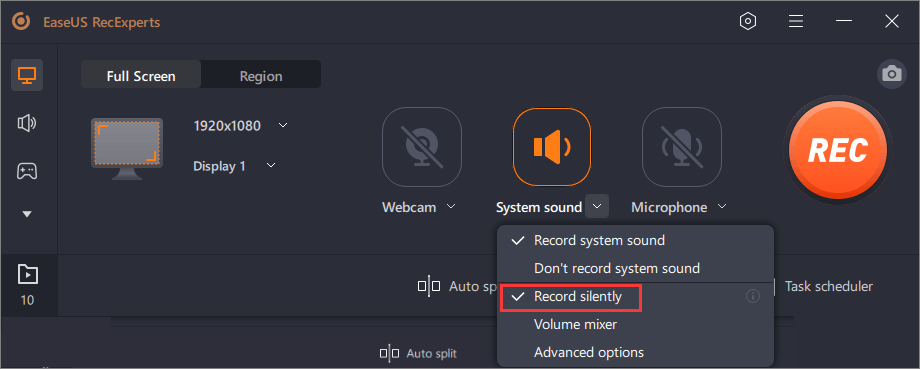 Record Silently