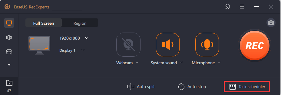 Schedule recording
