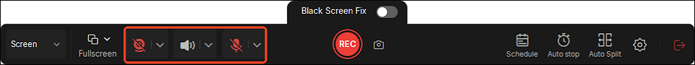 set-up webcam and audio sources